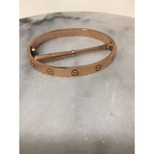 Rose Gold Screw Bracelet